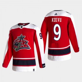 Columbus Blue Jackets Mikko Koivu 9 2020-21 Reverse Retro Authentic Shirt - Mannen